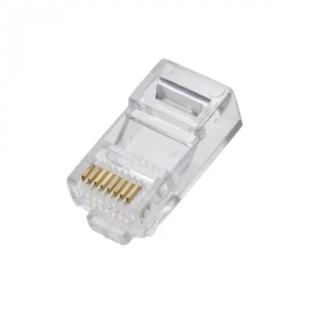 Conector RJ45 Macho, Cat5e, Pacote 100un